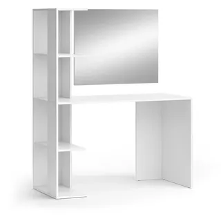 Vicco Schminktisch Tower Weiß 122.2 cm mit Spiegel, Model 49440 - Weiß