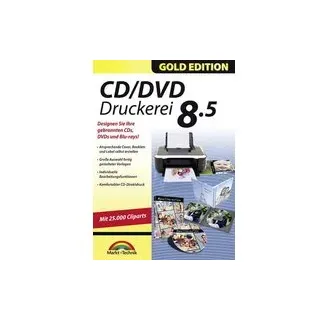 Markt & Technik CD/DVD Druckerei 8.5 Gold Edition Vollversion, 1 Lizenz Windows Multimedia-Software