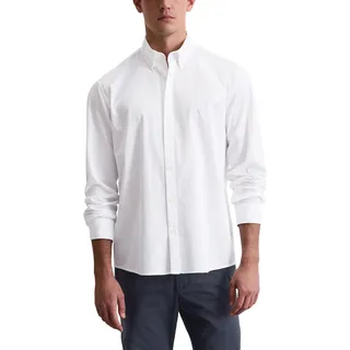 Marc O'Polo Herren Hemd aus Bio-Baumwolle Regular Fit, Weiß (White), XXL