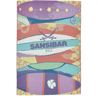 Sansibar Sylt Outdoorteppich Rantum Beach 190x290 cm , Multicolor , Textil , Wasser/Strand/Meer , Rechteckig , 190x290 cm , Oeko-Tex® , für Fußbodenheizung geeignet , Teppiche und Böden, Teppiche, Outdoorteppiche
