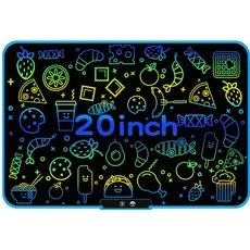 surekuo Malen Tablet Kinder, 20 Zoll Wiederaufladbare Batterie Farbbildschirm Doodle Board, Löschbar Büro Handschrift Tablet (Blau)