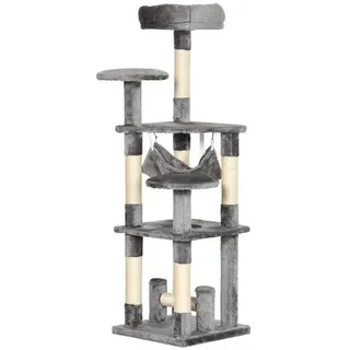 PawHut Katzenbaum Kratzbaum 40 x 40 x 132 cm grau