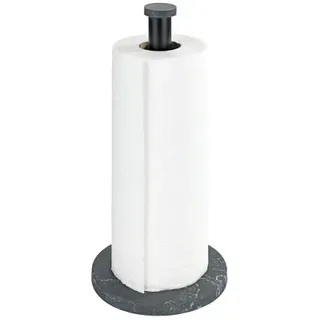 Wenko Küchenrollenhalter Marmor« Küchenrollenhalter, schwarz,