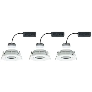 Paulmann LED Einbauleuchte Nova Plus 3er-Set weiß matt schwenkbar Ø 9,3 cm