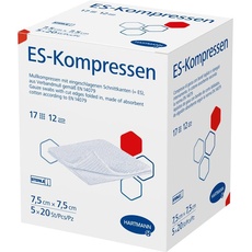 Bild ES-Kompressen steril 7,5x7,5 cm Großpackung