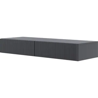 Selsey Veldio - Schminkkonsole mit Schubladen, schwarz, 110 cm - Schwarz