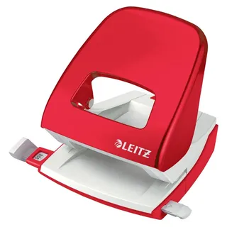 Leitz 50081026 Bürolocher Rot-Weiß max. Einstellformat: DIN A4 30 Bl. (80 g/m2)