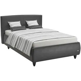 RUF Betten Polsterbett , Anthrazit , Textil , H2 , Höhe ca. 26 cm , 140x200 cm , Blauer Engel, Lga, Goldenes M, Made in Germany, Dgm, Oeko-Tex® Standard 100 , aktive Schulterzone,Bettkasten, Lattenrost, Matratze, gepolstertes Kopfteil, Federkernmatratze, Stoffauswahl, in verschiedenen Größen erhältlich,Über- und Sondergrößen erhältlich, Federholzleisten verleimt, alternative Größen erhältlich , Schlafzimmer, Betten, Polsterbetten