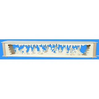 Schwibbogenerhöhung mit Winterkinder Größe =72x10cm NEU Zubehör Lichterbogen