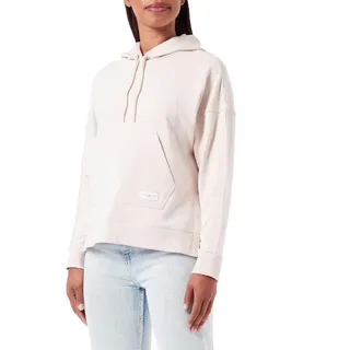 Tommy Hilfiger Damen Long Hoodie UW0UW04783 Schwere Strickwaren, Beige (Chasmere Creme), L