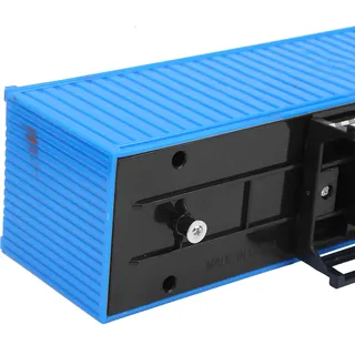 1: 48 Leichtmetall -Container -LKW -Modell Spielzeug Hochsimuliert Kinder Auto Spielzeug Fahrzeug blau