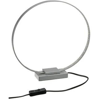 7,5W LED Action Tischleuchte Kristal Rund silber 660 Lumen incl. Lamp: 1x LED 3000K warmweiß - Silber