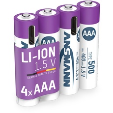 Bild von Mignon AAA Li-Ion 500mAh, 4er-Pack (1312-0036)