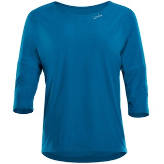 WINSHAPE Damen Functional Light And Soft 3⁄4-arm Top Dt111ls Yoga-Shirt, Teal-green, XS EU