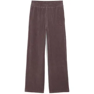 PUMA ESS Elevated Velours Gerippte Hose mit geradem Bein