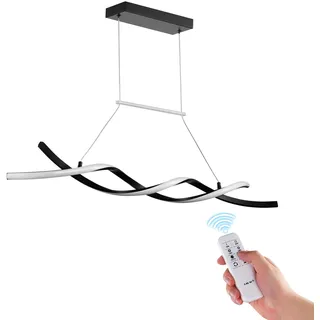 Vevor Moderne Pendelleuchte 24 W dimmbar 60 cm schwarz