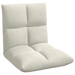 vidaXL Bodenstuhl Creme 50 x 61 x 57 cm Samt - Creme