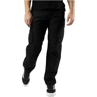 Vintage Industries Cargohose Reef Regular Schwarz M