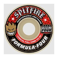 Spitfire Formula 4 101D Conical Full 53mm Rollen red print, weiss, Uni