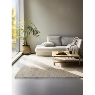 HANSE HOME Dhaka Juteteppich 60 x 90 cm Braun/Grau