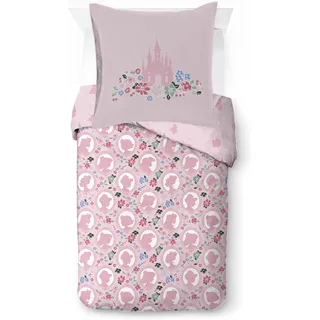Disney Princess Linon Rosa 135 x 200 cm + 2 x 80 x 80 cm