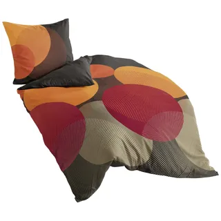 BIERBAUM Bettwäsche 6155, Mako-Satin, Made in Germany, kakao 09, 135 x 200 cm