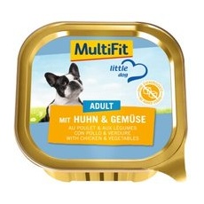 MultiFit Adult Little Dog 11x150g mit Huhn & Gemüse