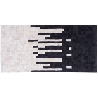 Beliani Kurzflor-Teppich Bolu 150/80 cm , Weiß , Fell , Abstrakt , Rechteckig , 80x150 cm , Teppiche und Böden, Teppiche, Orientteppiche