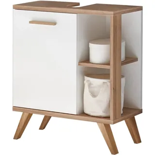 Pelipal Waschbeckenunterschrank Quickset 923 65 cm x 60,5 cm x 33 cm Weiß-Eiche