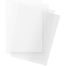 Netuno 10 x Weiß Transparentpapier DIN A4 210x 297 mm 100g Bastelpapier transparent bedruckbar für Einladungs-Karten Weihnachts-Karten Hochzeitskarten Einleger Laterne basteln Pergamentpapier A4