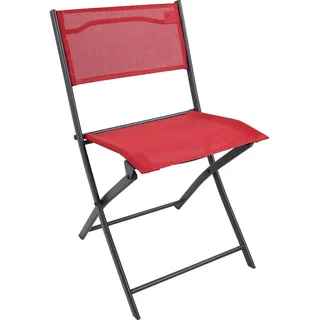 VCM Sumila Gartenstuhl 45 x 45 x 108 cm rot 6 St.