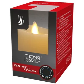 Konstsmide LED Echtwachskerze 11,4 cm cremeweiß
