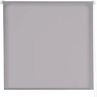 Estoralis | Gove | Modernes Design-Rollo ohne Werkzeug | Lichtdurchlässig Stoff | Grau | 90 x 180 cm (Breite/Höhe) Stoffgröße 87 x 180 cm | Rollos für Fenster und Türen