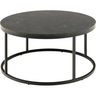 Livetastic Couchtisch , Anthrazit , Holzwerkstoff , rund , eckig , 80x40x80 cm , Wohnzimmer, Wohnzimmertische, Couchtische, Couchtische rund