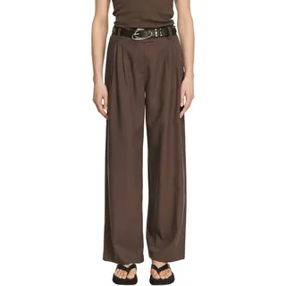 Comma, Fließende Wide-Leg-Hose Braun 38