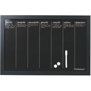 Magnettafel week mit Magneten und Marker 60 x 40 cm, Victionary