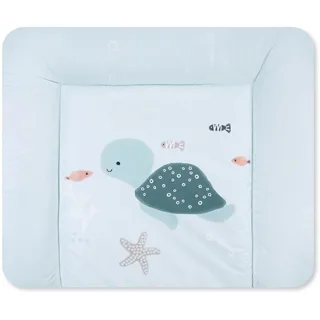 Julius Zöllner Wickelauflage Softy 85x75 cm - Wickelunterlage - wasserdicht und abwischbar - Made in Germany – Oeko-Tex Standard 100 – Sealife