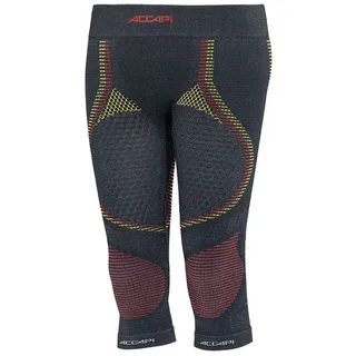 Accapi Unterziehose 3/4 Ergoracing DSV (Deutschland/Germany, warm) Unterwäsche anthrazitgrau/rot/gelb Damen