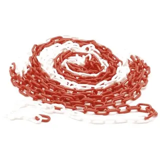 Perel Kunststoffkette 10 m x 6 mm Rot/Weiß