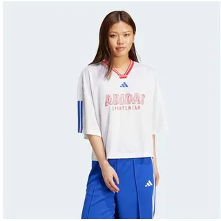 adidas Sportswear »W TIRO GC BF T« lockerer Boyfriend-Fit, mit V-Ausschnitt, länger geschnittene Ärmel,