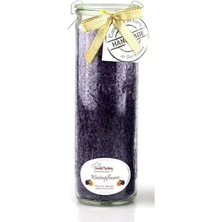Candle Factory Big-Jumbo Kerze Glas mit Duft in tollen Farben Mit Duft Big-Jumbo Winterpflaume