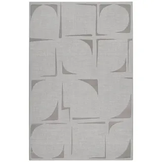 Esprit Flachwebeteppich , Grau, Silberfarben, Hellgrau , Textil , Abstraktes , quadratisch , 200x200 cm , Textiles Vertrauen - Oeko-Tex® , für Fußbodenheizung geeignet, in verschiedenen Größen erhältlich, pflegeleicht, leicht zusammenrollbar , Teppiche und Böden, Teppiche, Webteppiche