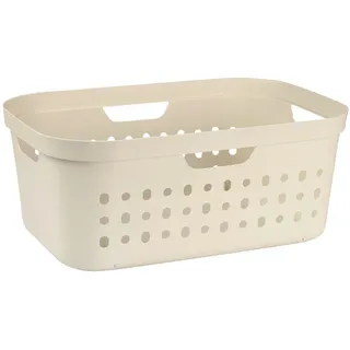 Rotho Wäschekorb , Weiß , Kunststoff , 39 l , rechteckig , 38.5x23.3x56.6 cm , Haushalt & Reinigung, Wäschepflege, Wäschekörbe & Wäschetonnen