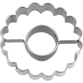 Städter Staedter Linzer-Ausstecher Ring in Ring ø 4 cm/H 1,5 cm gewellt, Silber