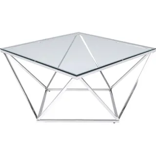 Kare Cristallo Silber Glas 45 x 80 x 45 cm