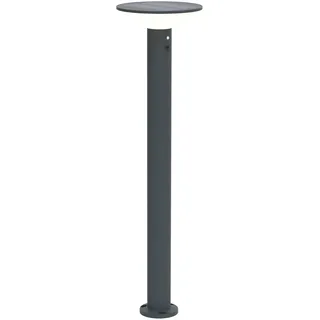 BOLD LED Solar-Wegeleuchte 60 cm (2W/250lm 3000K mit Bewegungsmelder, IP44-Zertifiziert, Aluminium Solar & USB-C, Warmweiß 3 Modi, Schrauben- oder Erdspießmontage) - gun grey