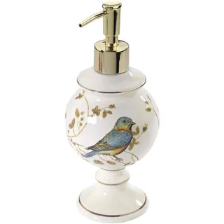 Avanti Linens Accessories Gilded Birds Collection, Keramik, Elfenbein, Lotion Pump