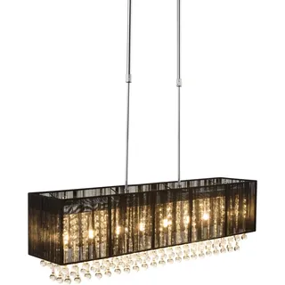 Globo LED-Pendelleuchte Bagana Chrom