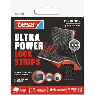 Tesa Klettband Ultra Power Lock 50 mm x 25 mm 4 St.