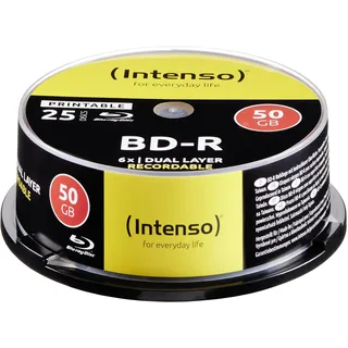 Intenso BD-R DL 50GB bedruckbar – 25er Spindel